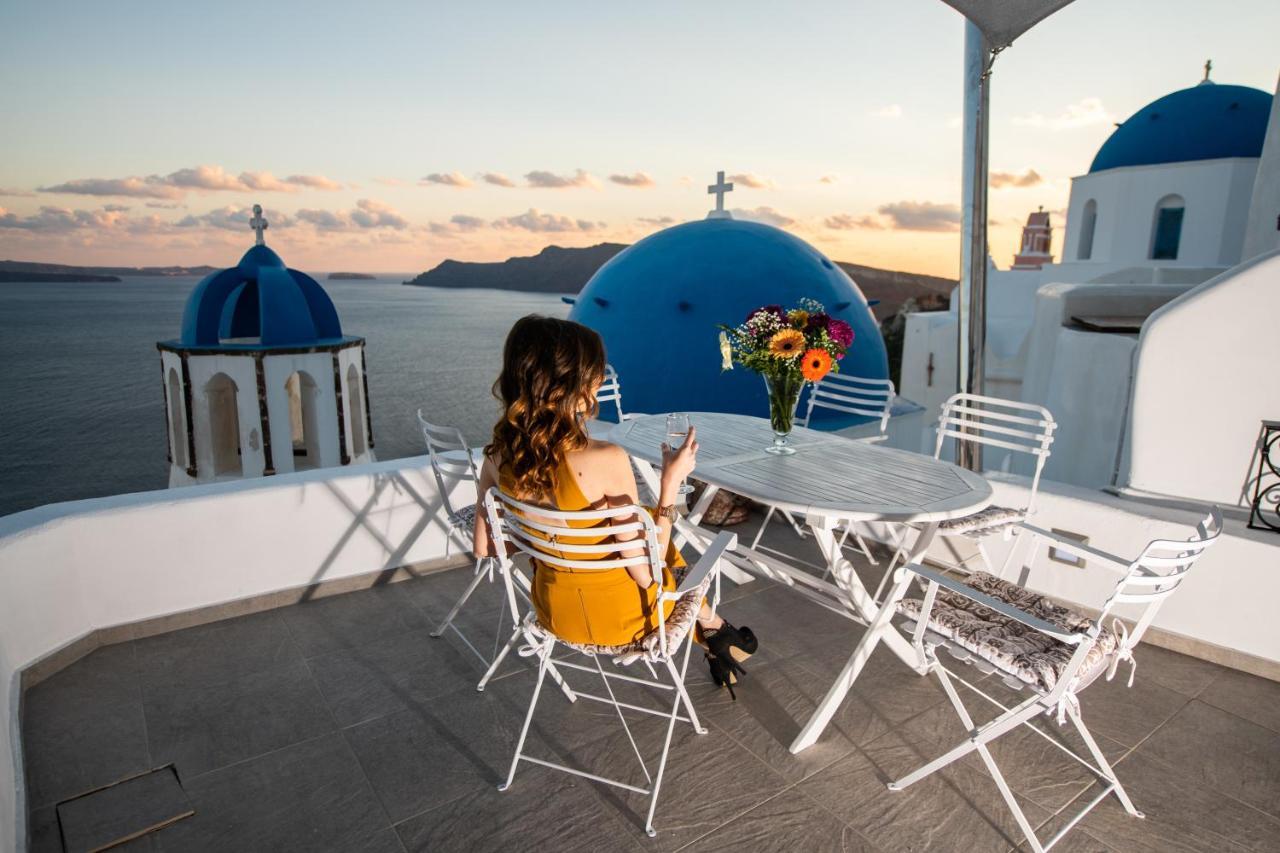 Santo Blue Horizon Blue Domes View Villa เอีย ภายนอก รูปภาพ